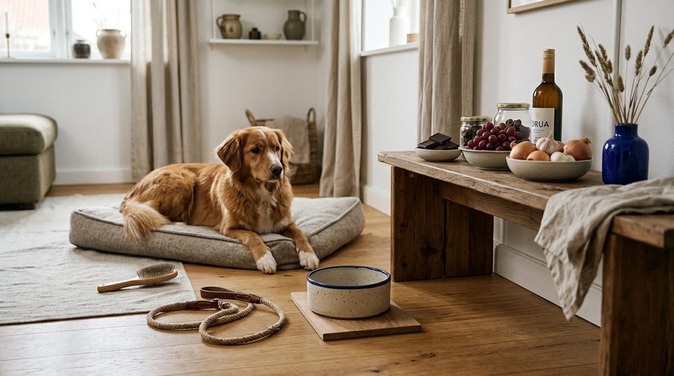 Illustrationsfoto til guiden: Hvad må hunde ikke spise? Giftige madvarer i det danske køkken