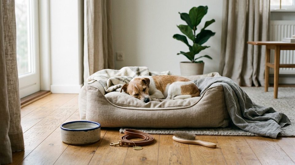 Illustrationsfoto til guiden: Hundekurv: Sådan vælger du størrelse, materiale og placering